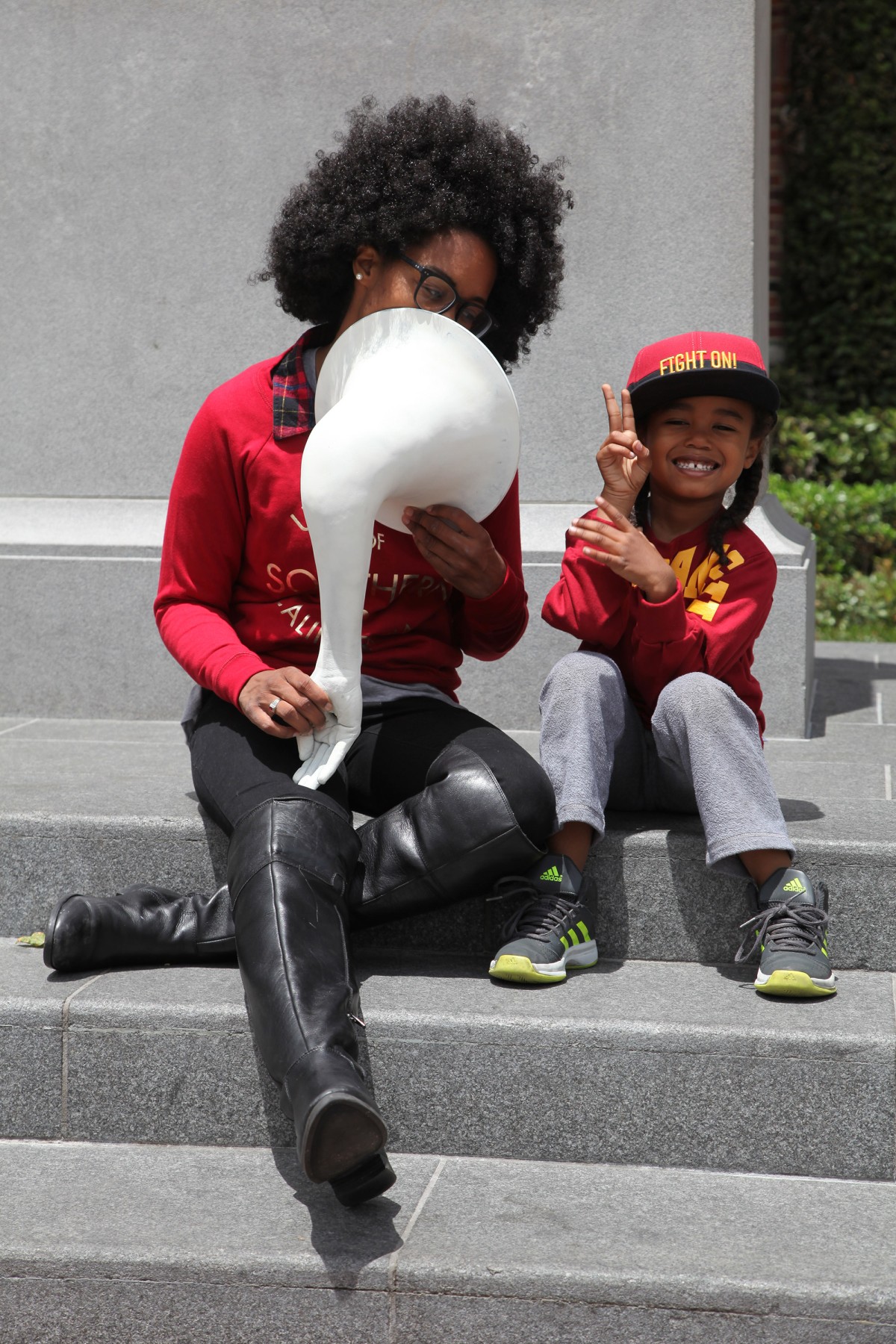 Shamell Bell and son